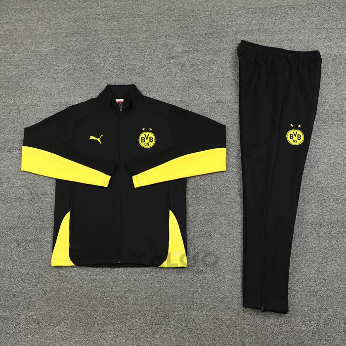 Tuta da Track di Giacca Borussia Dortmund 2024-2025 Nero